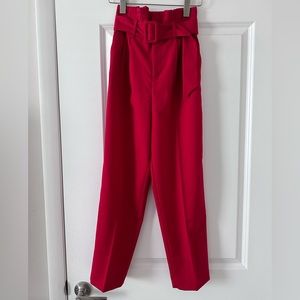 Women’s H&M Red Paper Bag Pants